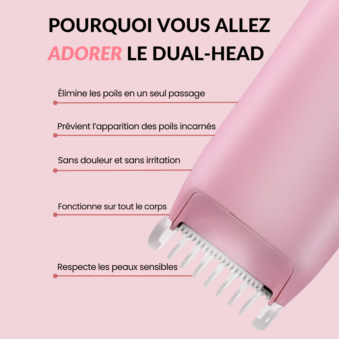 Dual-Head PRO • Rasoir Électrique Intime
